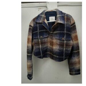 The Ganna cropped shirt jacket size Medium